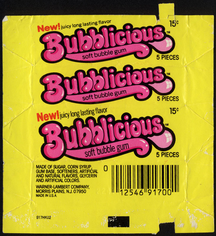 chewing-gum Bubblicious