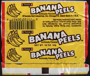tootsie wrapper peels collectingcandy bananas