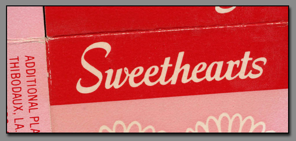 2 Vintage Brach's Candy Conversation Hearts Valentine Boxes ca