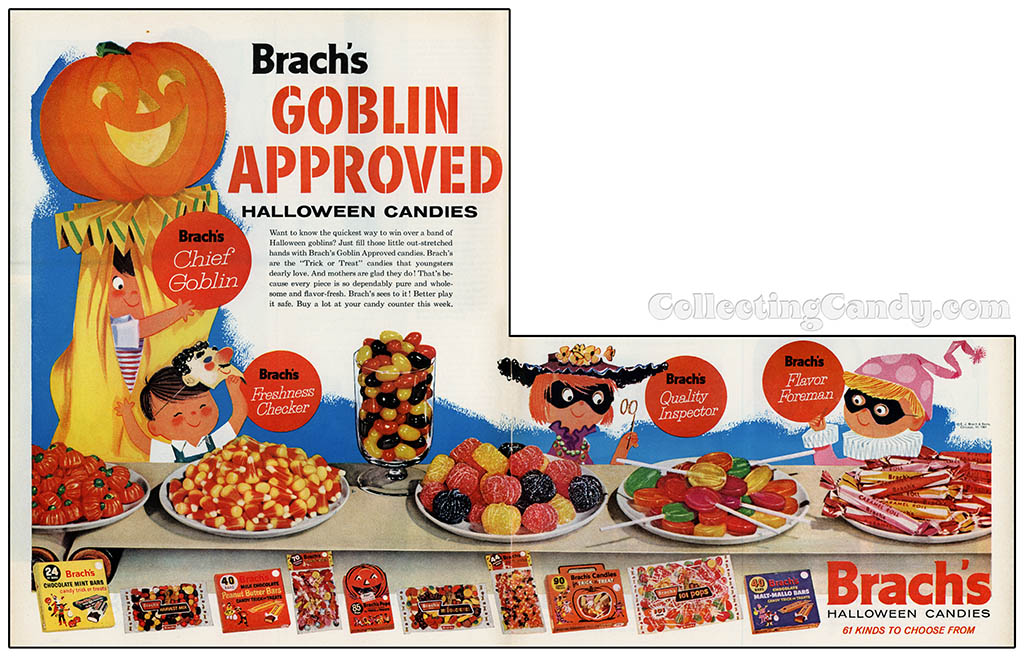 Brach’s Candy Vintage Magazine Ads Lot of (5) - 1950s-1960s
