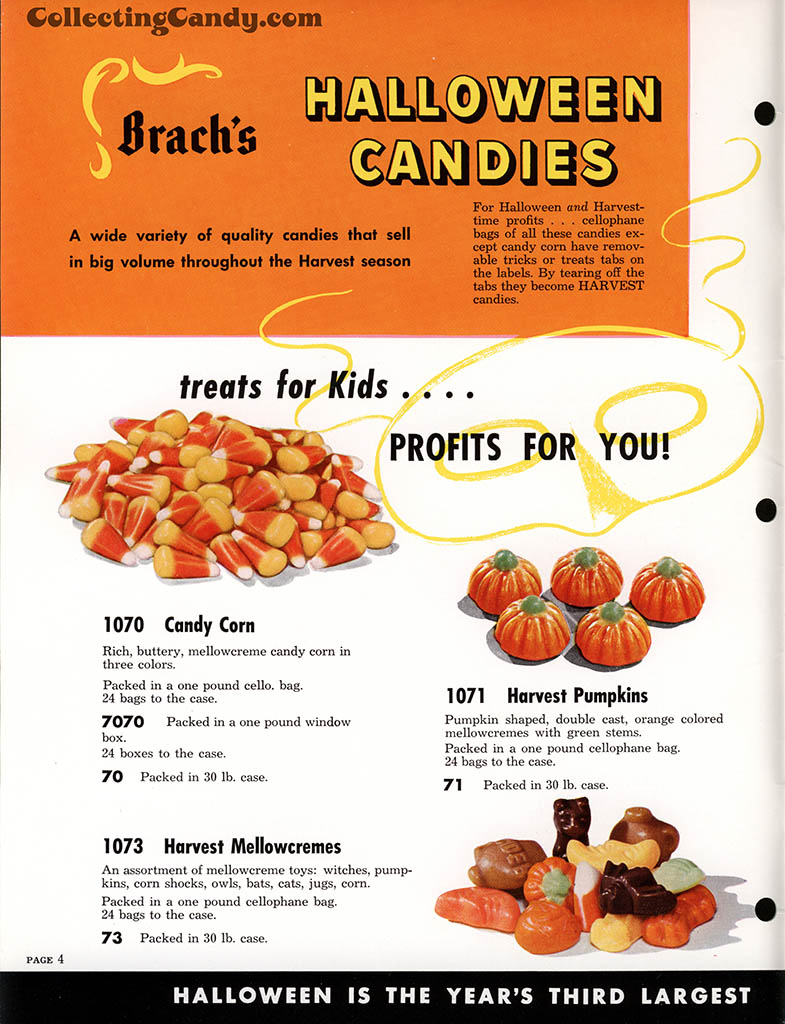Brach's Harvest Corn Candy - Rich, Chocolaty Taste with Brown, Orange and  White Candy Corn Pieces - Halloween, Harvest, Trick or Treat Corn Candy -  Bulk Pack - 3 Pound Brach's Harvest Corn Candy 