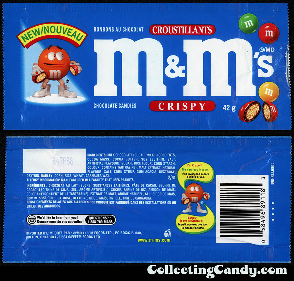 Crispy M&M's in the classic blue package. : r/nostalgia
