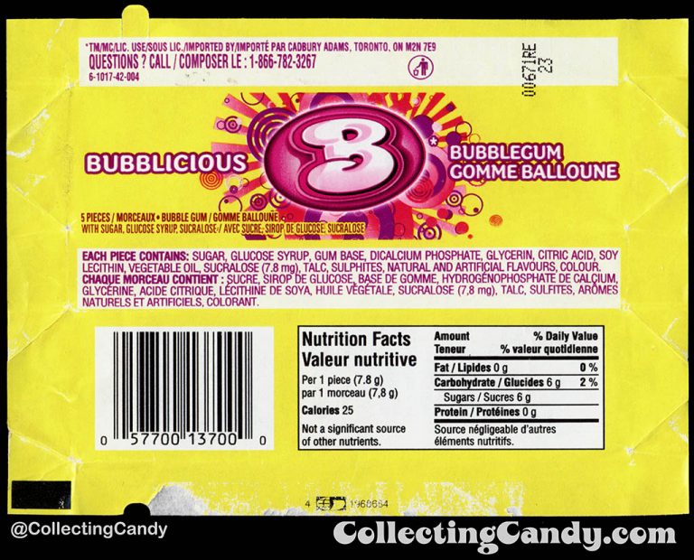 Full Set Friday Contemporary Bubblicious Bubblegum Wrappers!